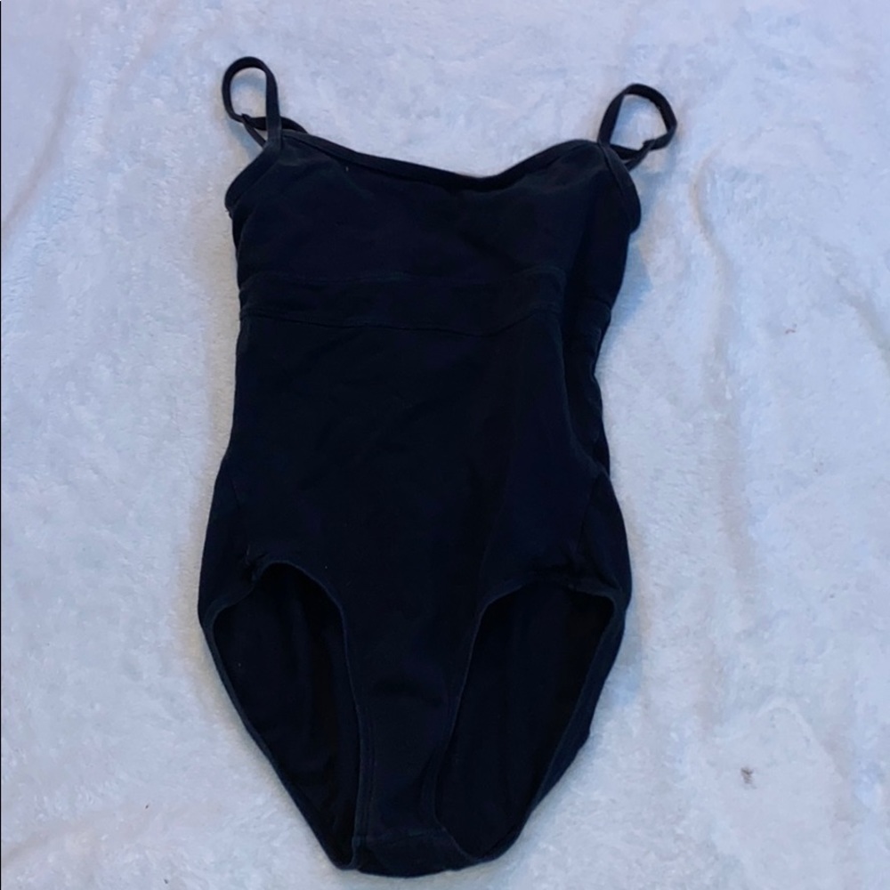 black leotard